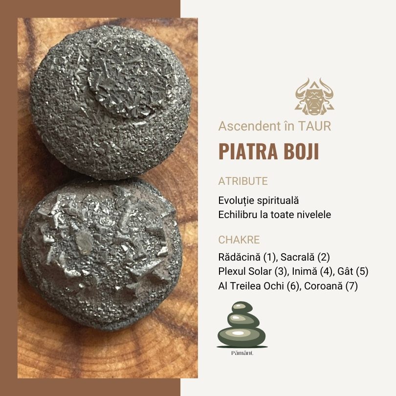 Ascendentului Zodiacal în Taur/ Piatra Boji